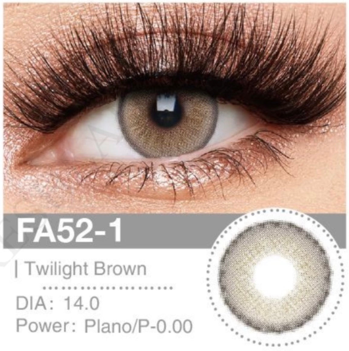 Lente de Contato Colorida - FA52-1 Twilight Brown
