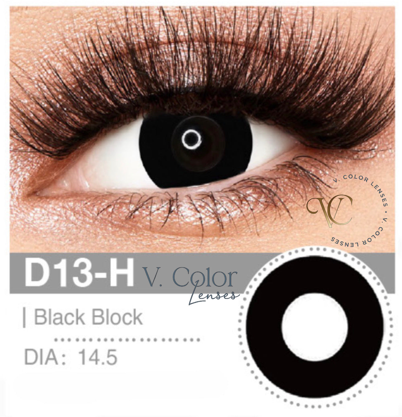 Lente de Contato Colorida - BLACK BLOCK