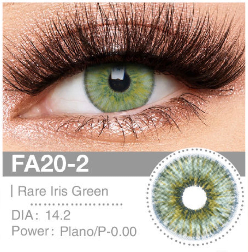 Lente de Contato Colorida - FA20-2 Rare Iris Green